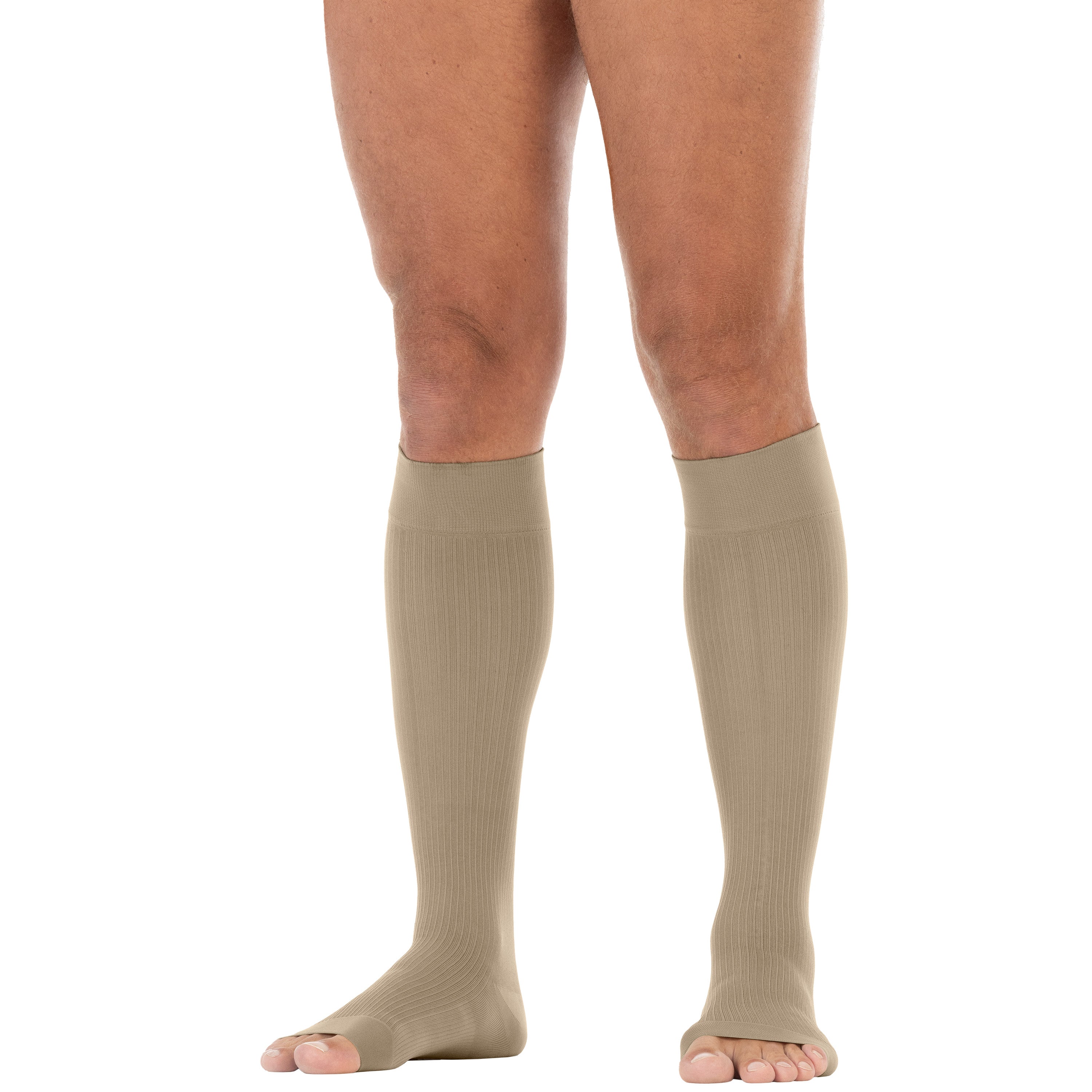 JOBST® forMen Knee High w/ SoftFit Band 20-30 mmHg, Open Toe - Image 3