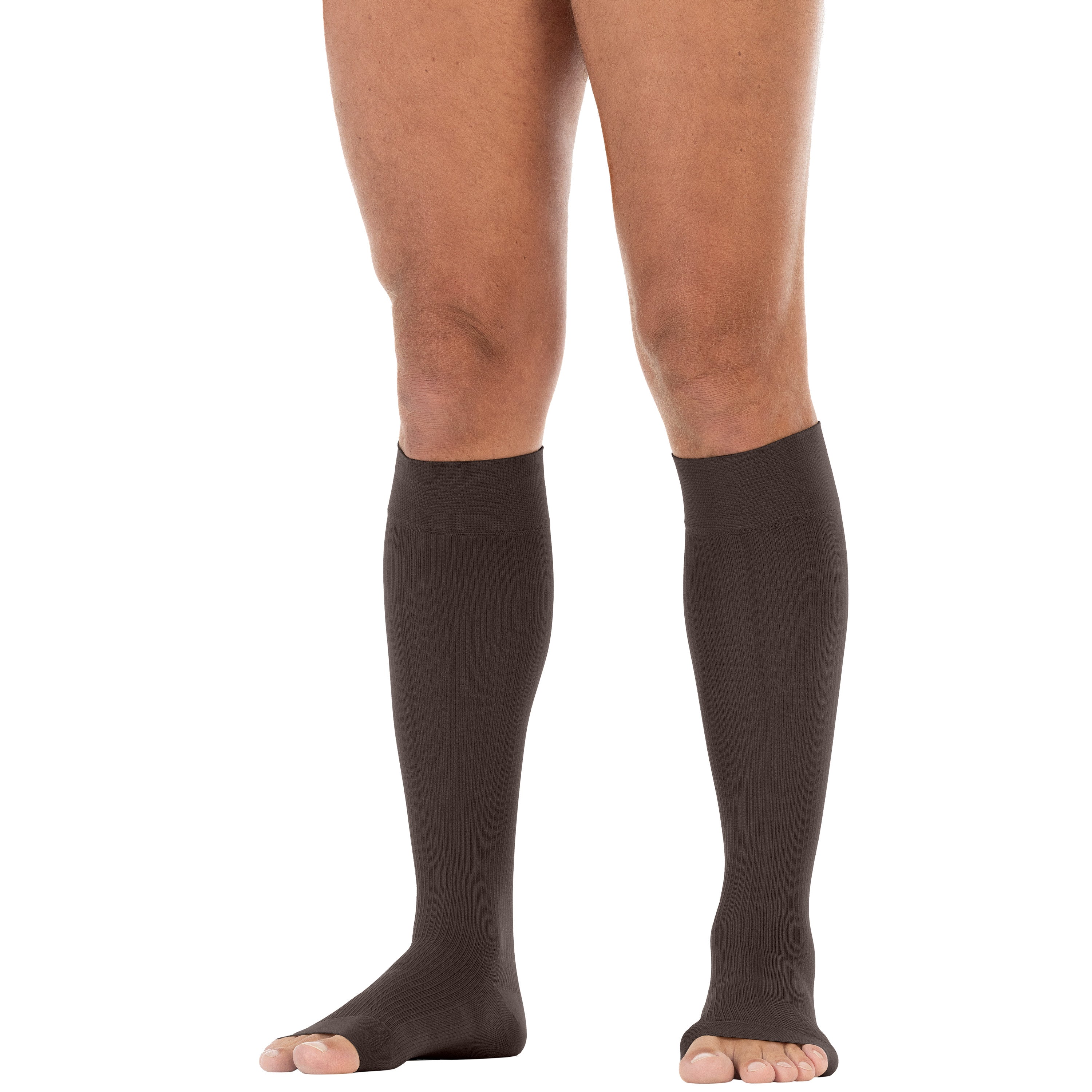 JOBST® forMen Knee High w/ SoftFit Band 30-40 mmHg, Open Toe - Image 3
