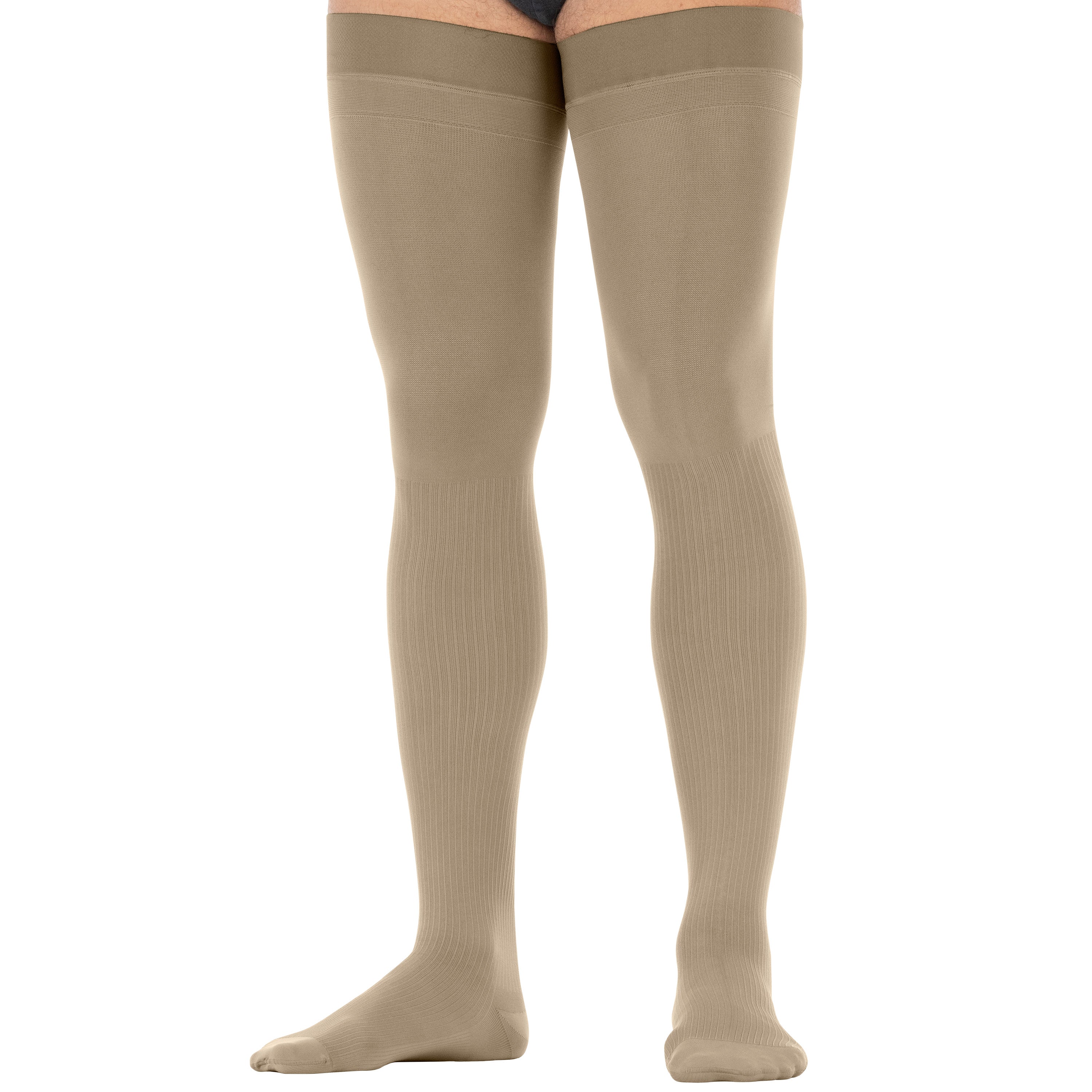 JOBST® forMen Thigh High w/ Micro Dotted Band 15-20 mmHg - Image 4