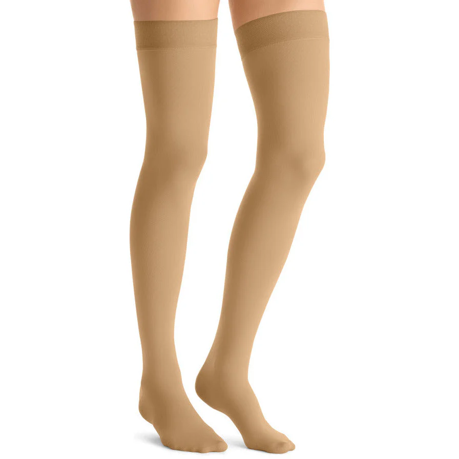 JOBST® Opaque Women's Thigh High 30-40 mmHg w/ Silcone Dot Top Band - Image 3
