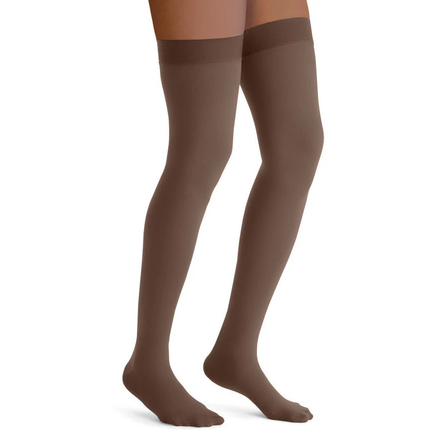 JOBST® Opaque Women's Thigh High 30-40 mmHg w/ Silcone Dot Top Band - Image 4