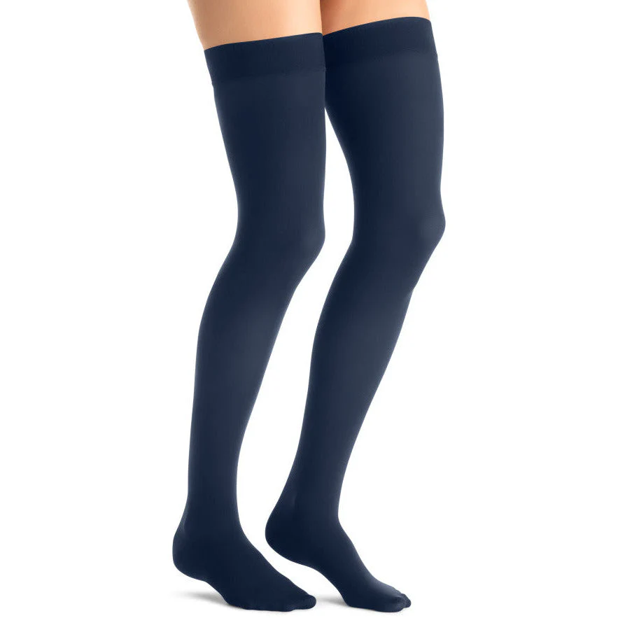 JOBST® Opaque Women's Thigh High 30-40 mmHg w/ Silcone Dot Top Band - Image 5