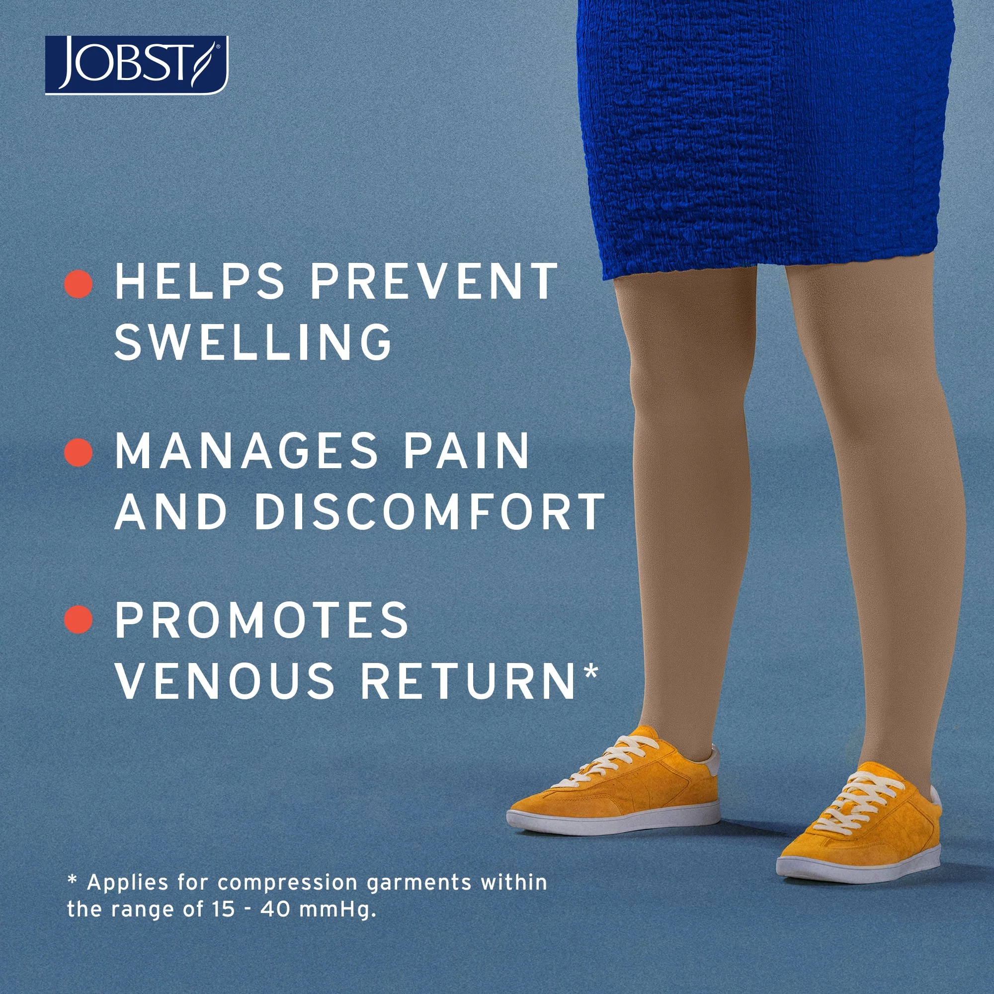 JOBST® Relief Knee High 20-30 mmHg, Open Toe - Image 5
