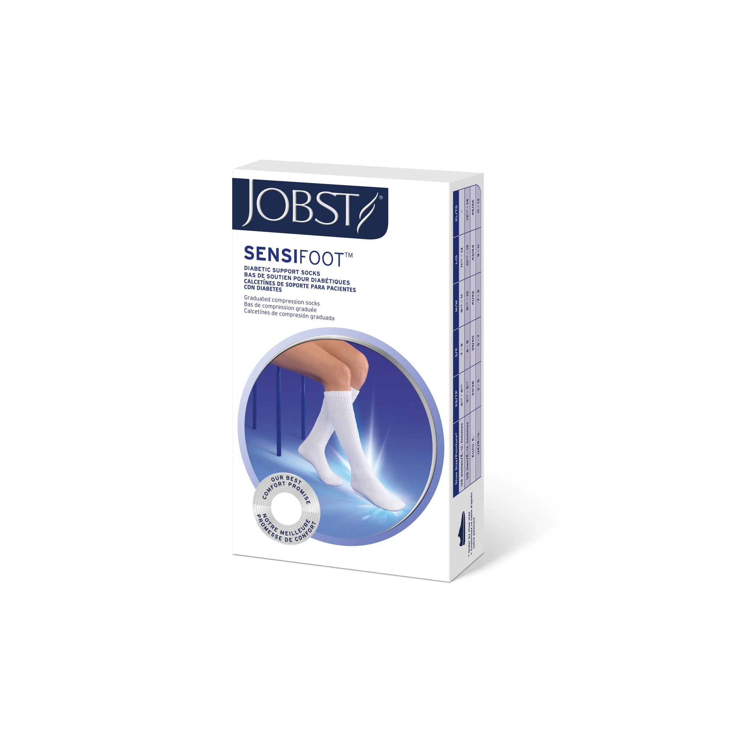 JOBST® Sensifoot Diabetic Compression Knee High 8-15 mmHg - Image 5